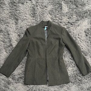 Vintage PHD Charcoal Tailored Blazer Hook & Eye Waist Fit